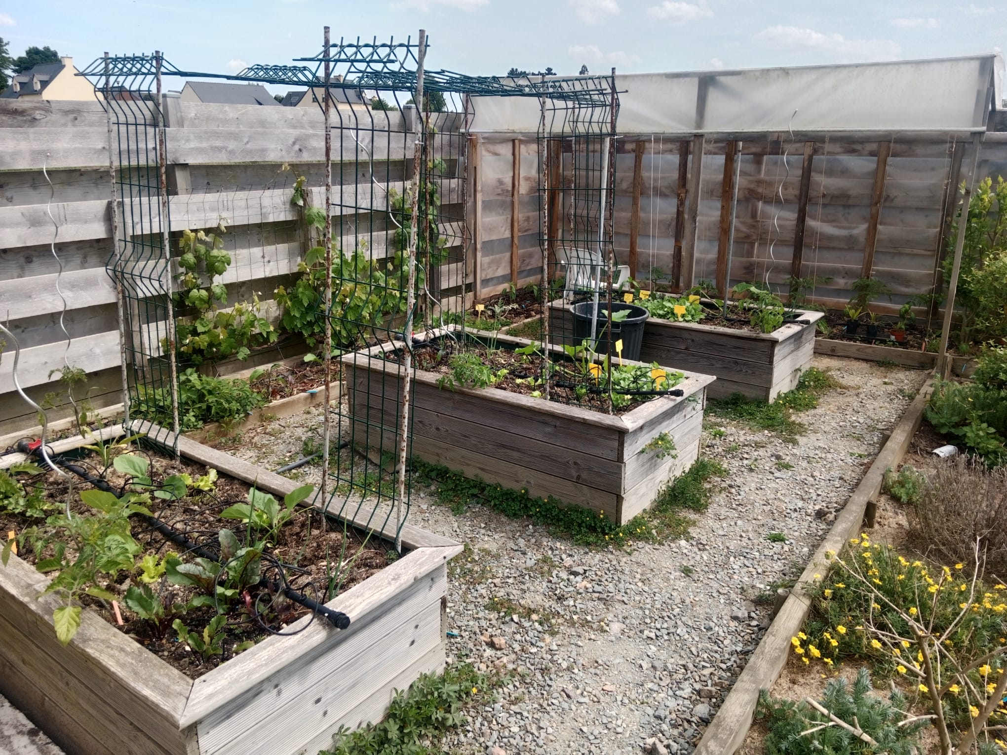 Réalisation de potager en bacs